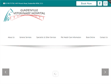 Tablet Screenshot of gladesvillevet.com.au